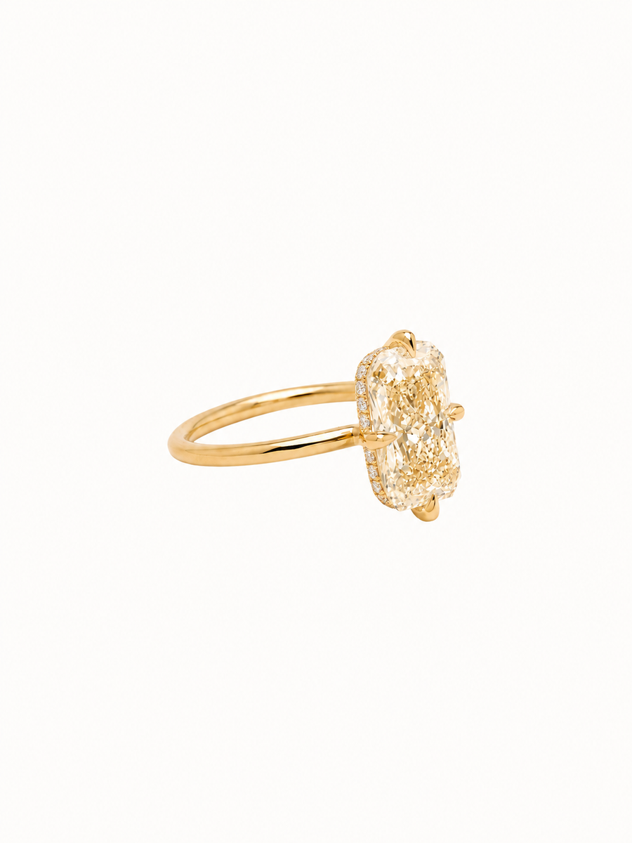 Cutaway Champagne Elongated Radiant