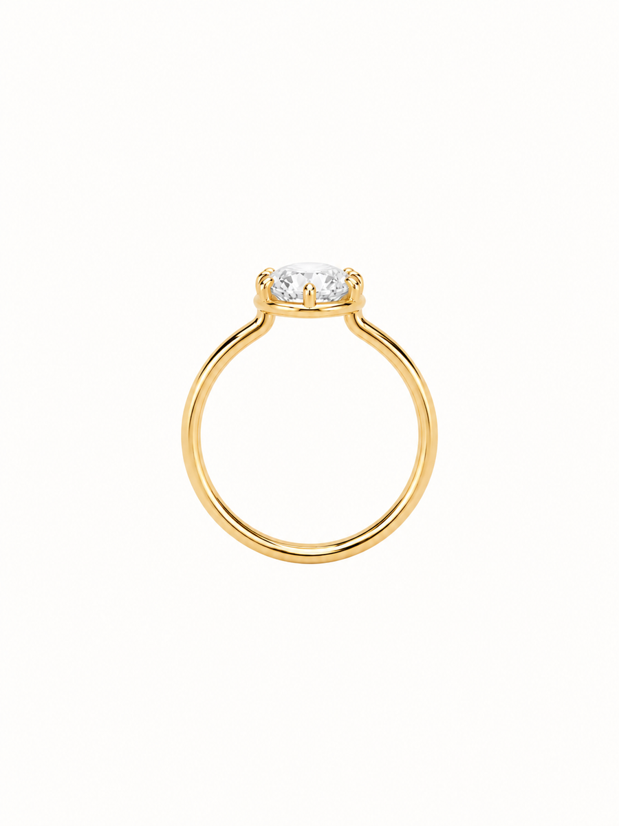 Georgian 2.85ct Oval