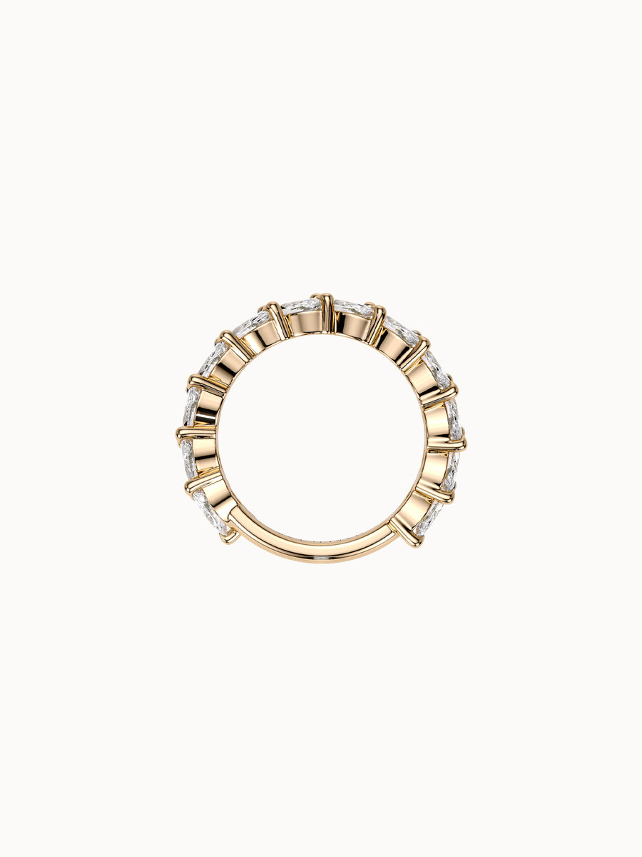 Diagonal Marquise Band Grand in 18K yellow gold, shown in profile