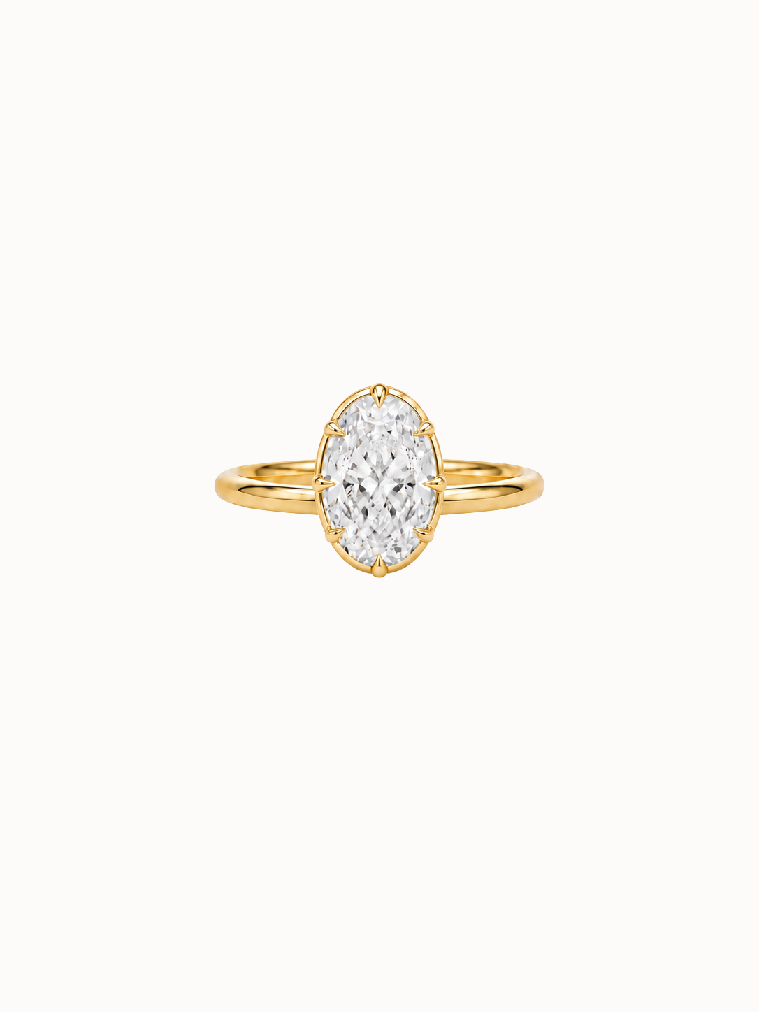 Georgian 2.85ct Oval