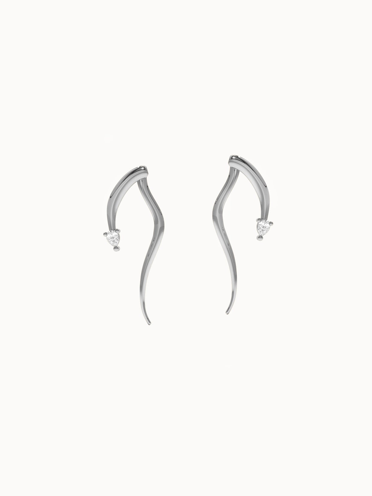 Gold-Snake-Earrings-White-Gold-MARLII-LAB
