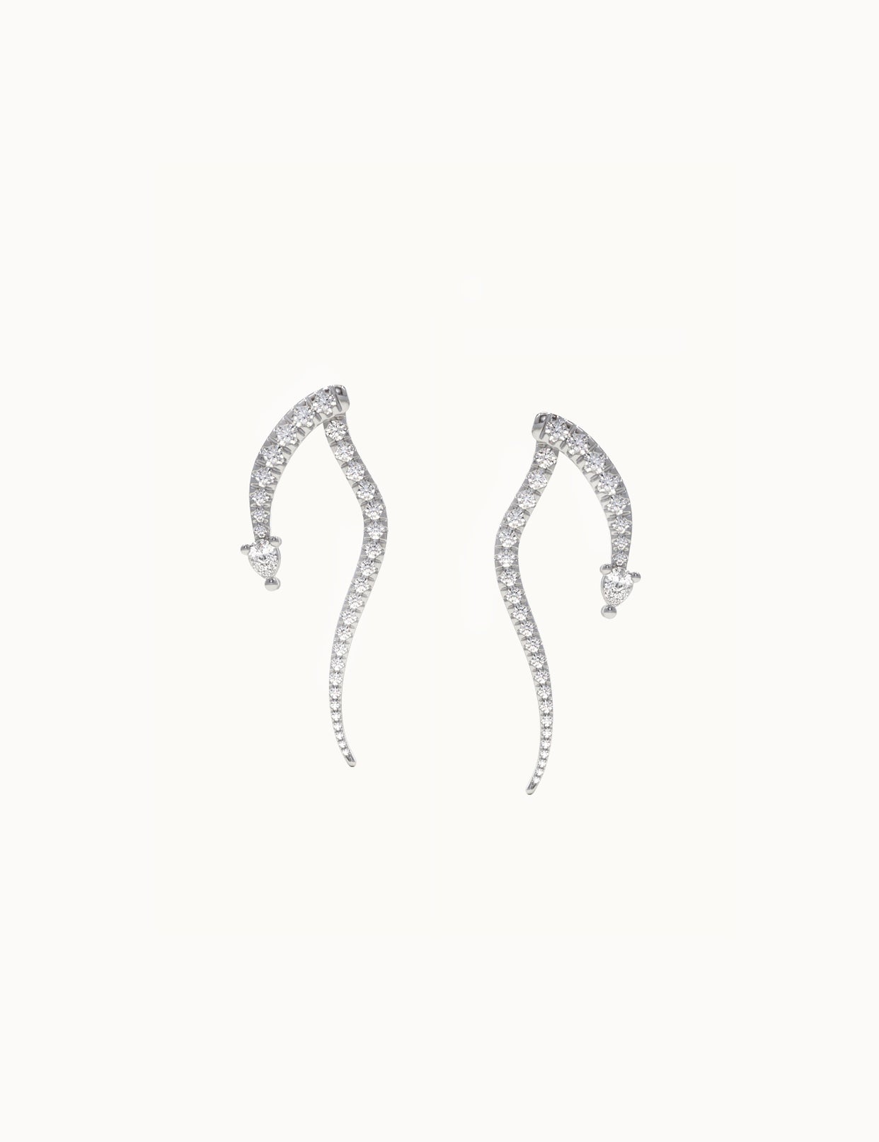 Diamond-Snake-Earring-White-Gold-MARLII-LAB