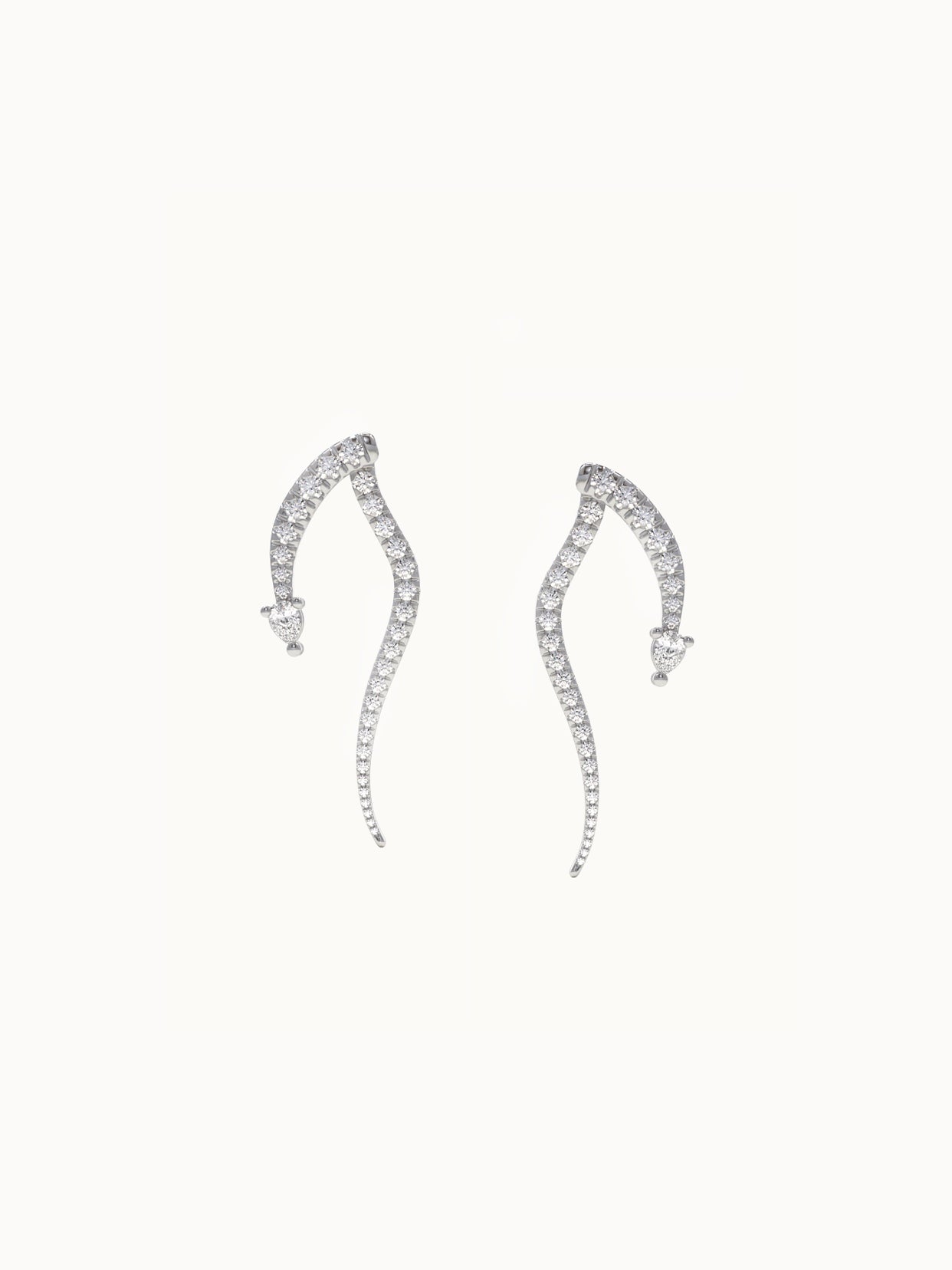 Diamond-Snake-Earring-White-Gold-MARLII-LAB