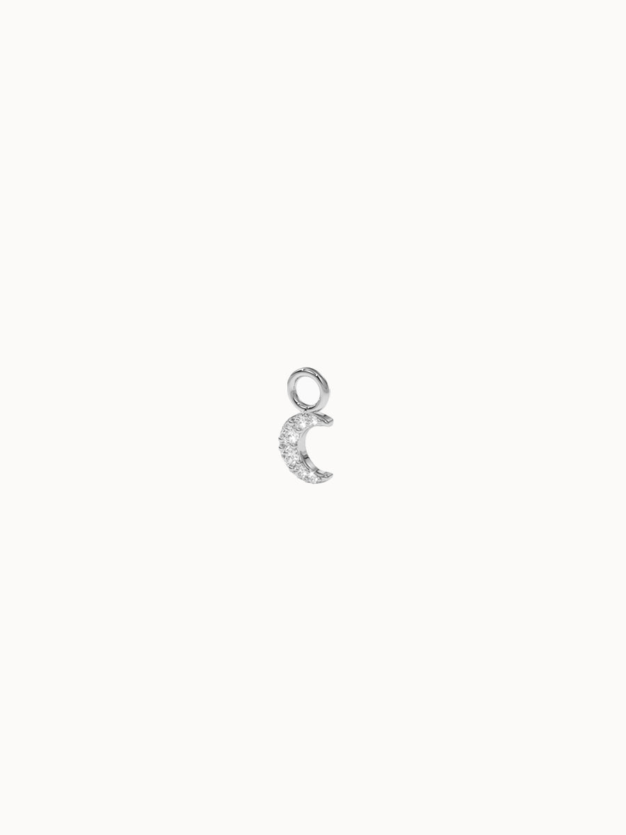 Crescent-Earring-Charm-MARLII-LAB-White-Gold
