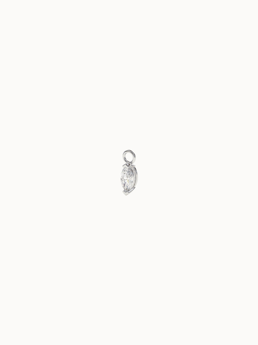 Marquise-Diamond-Earring-Charm-MARLII-LAB-White-Gold