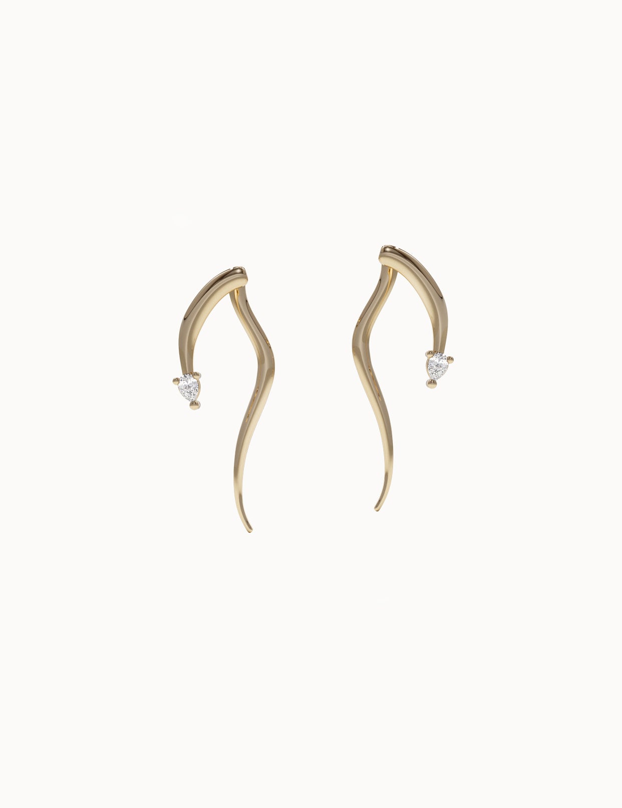 Gold-Snake-Earrings-Yellow-Gold-MARLII-LAB
