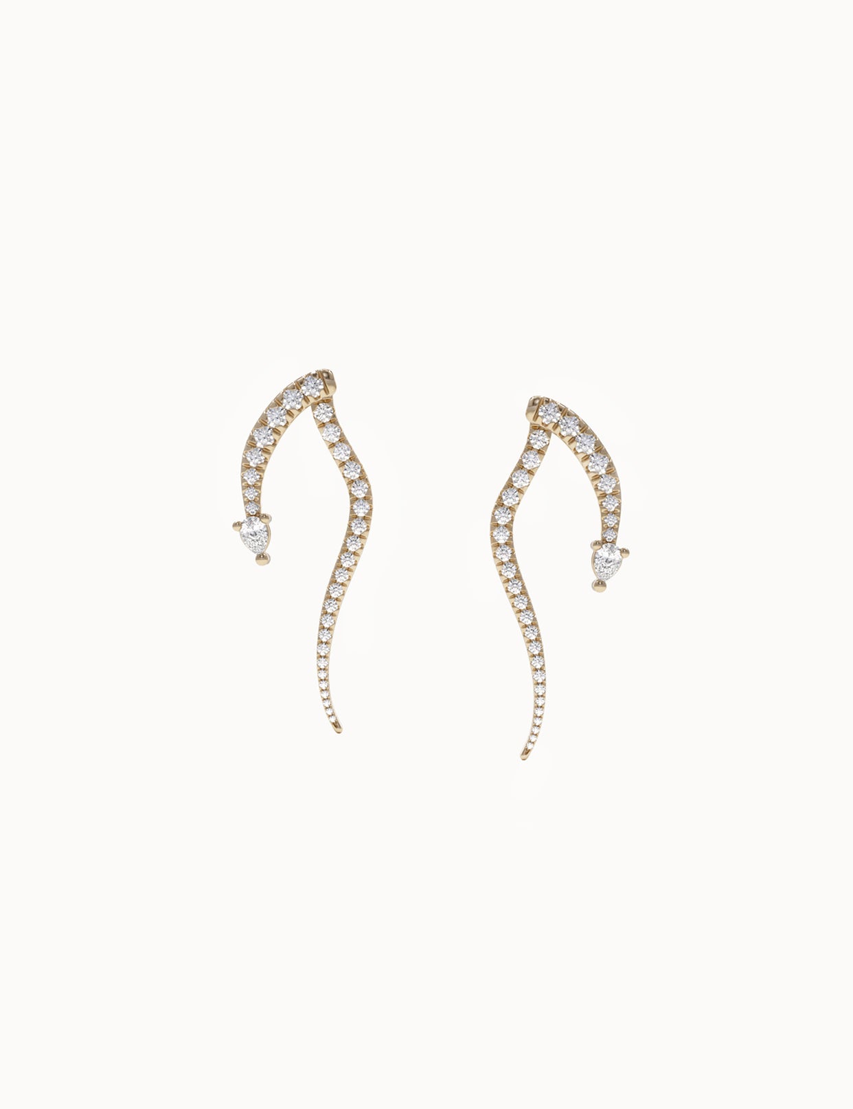 Diamond-Snake-Earrings-Yellow-Gold-MARLII-LAB