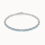 MARLII-LAB-Aquamarine-Baguette-Cut-Tennis-Bracelet-White-Gold