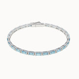 MARLII-LAB-Aquamarine-Baguette-Cut-Tennis-Bracelet-White-Gold