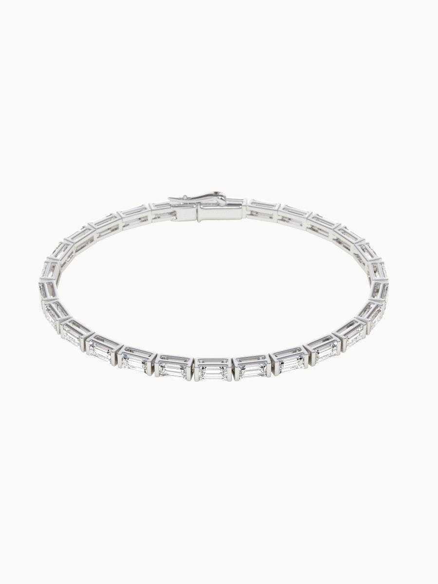 Baguette-Diamond-Tennis-Bracelet-White-Gold-MARLII-LAB