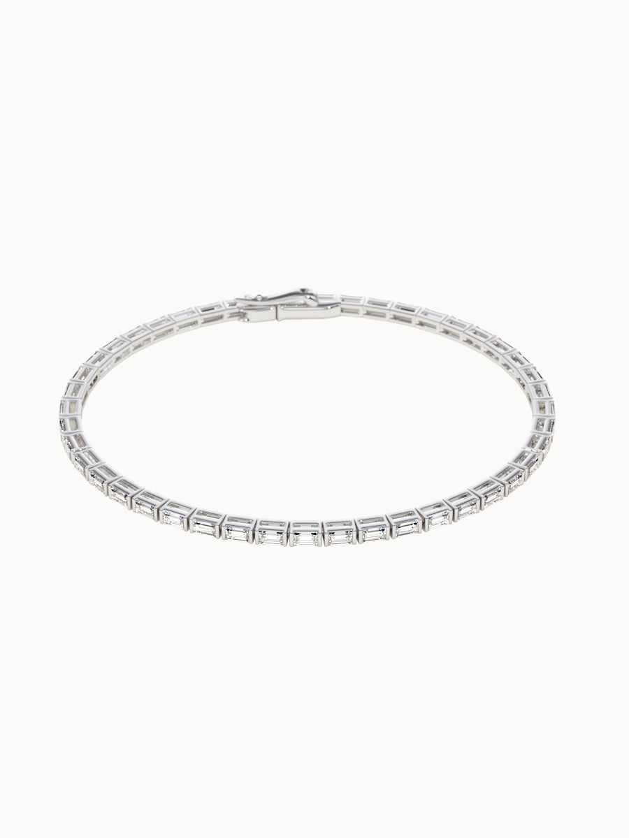 Baguette-Diamond-Tennis-Bracelet-White-Gold-MARLII-LAB