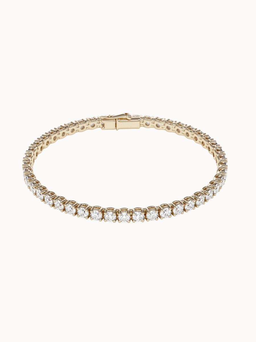 Round-Diamond-Tennis-Bracelet-Yellow-Gold-4mm-MARLII-LAB