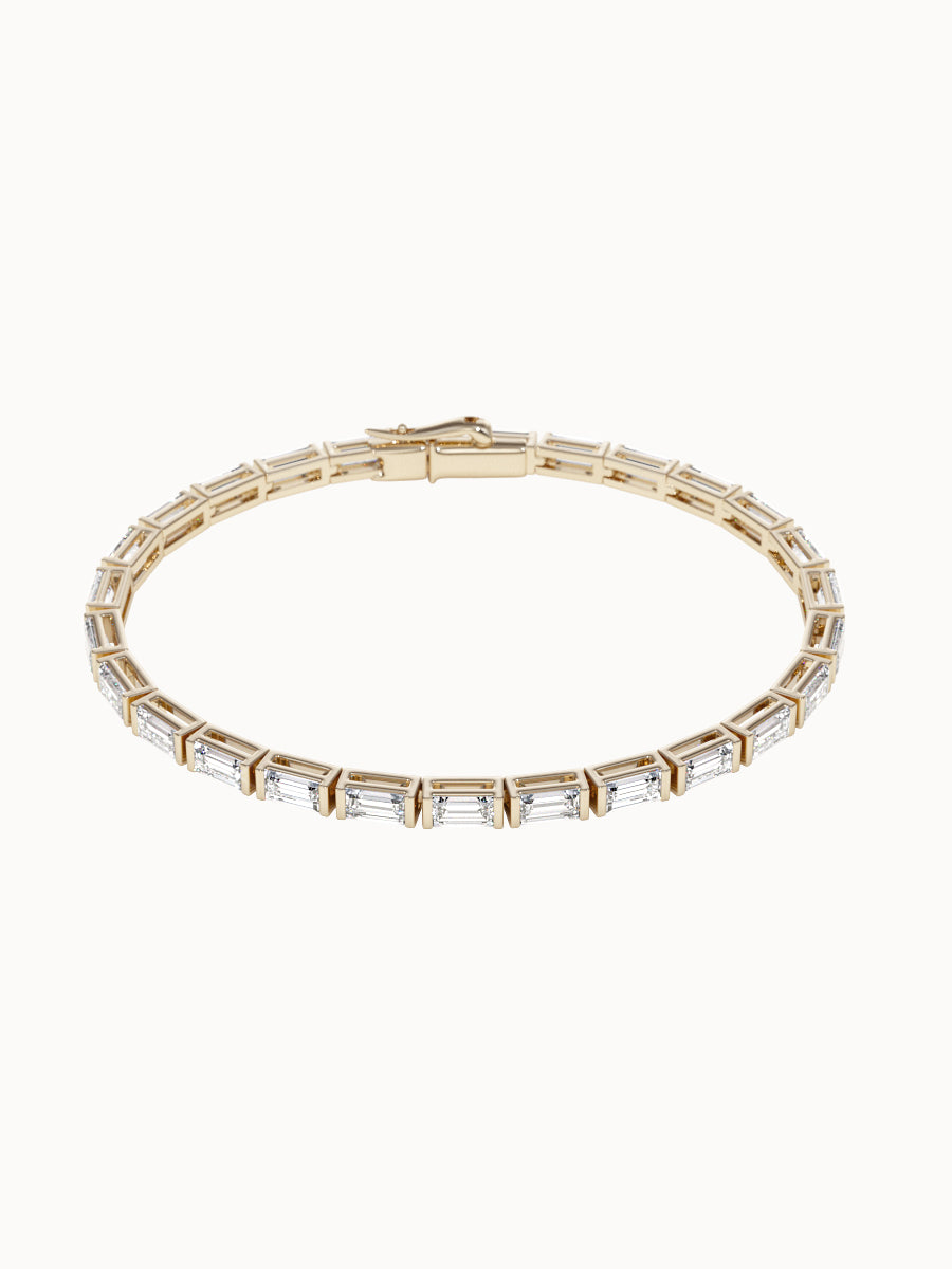 Baguette-Diamond-Tennis-Bracelet-Yellow-Gold-MARLII-LAB