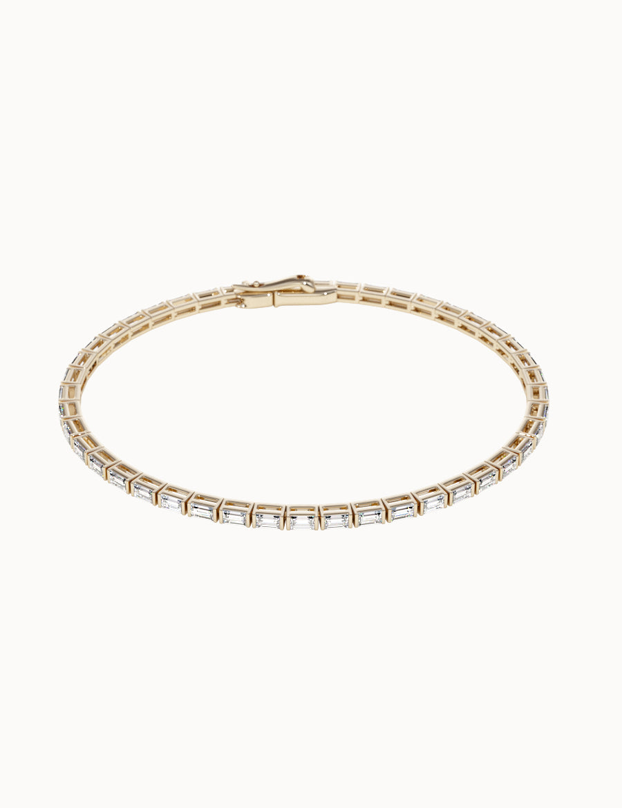 Baguette-Diamond-Tennis-Bracelet-Yellow-Gold-MARLII-LAB