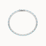 Aquamarine-Baguette-Cut-Tennis-Bracelet-White-Gold-MARLII-LAB