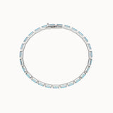 Aquamarine-Baguette-Cut-Tennis-Bracelet-White-Gold-MARLII-LAB