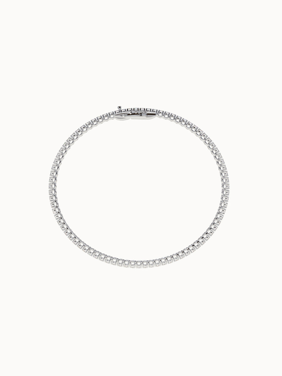 Classic-Round-Diamond-Tennis-Bracelet-White-Gold-2mm-MARLII-LAB