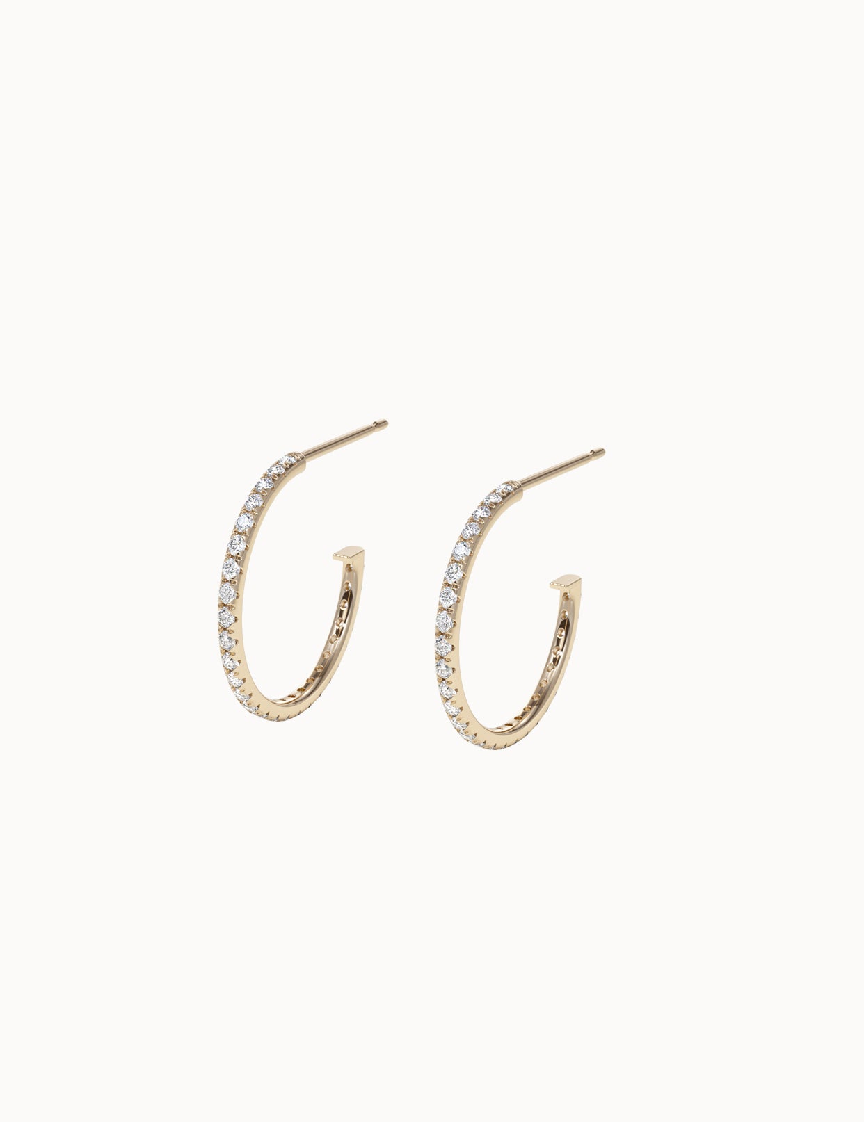 Diamond-Hoop-Earrings-Yellow-Gold-MARLII-LAB
