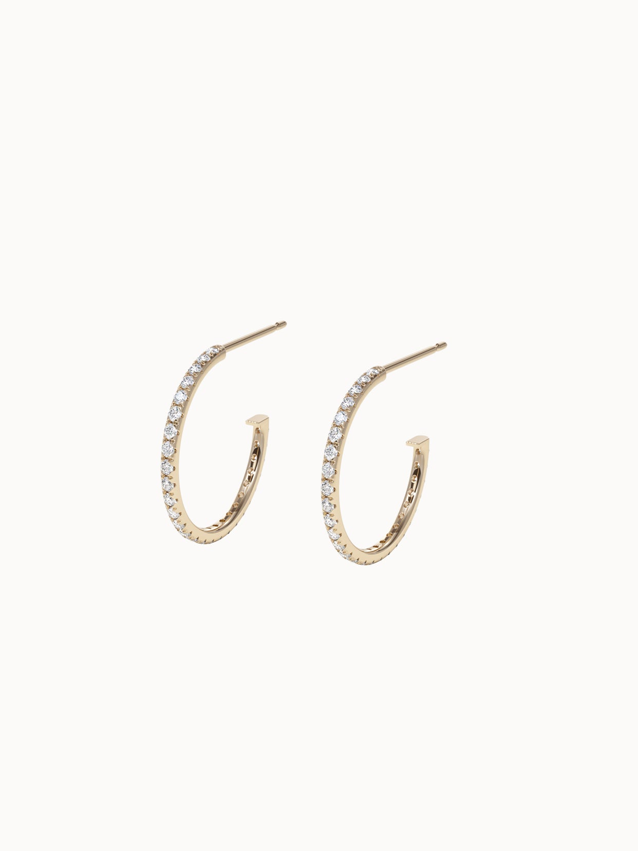 Diamond-Hoop-Earrings-Yellow-Gold-MARLII-LAB