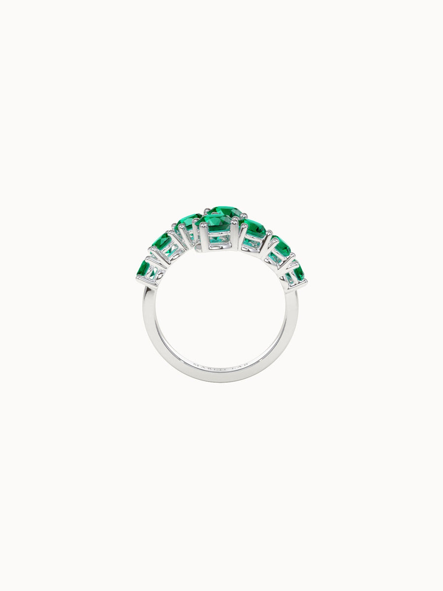 Emerald-Crossover-Engagement-Ring-White-Gold-MARLII-LAB