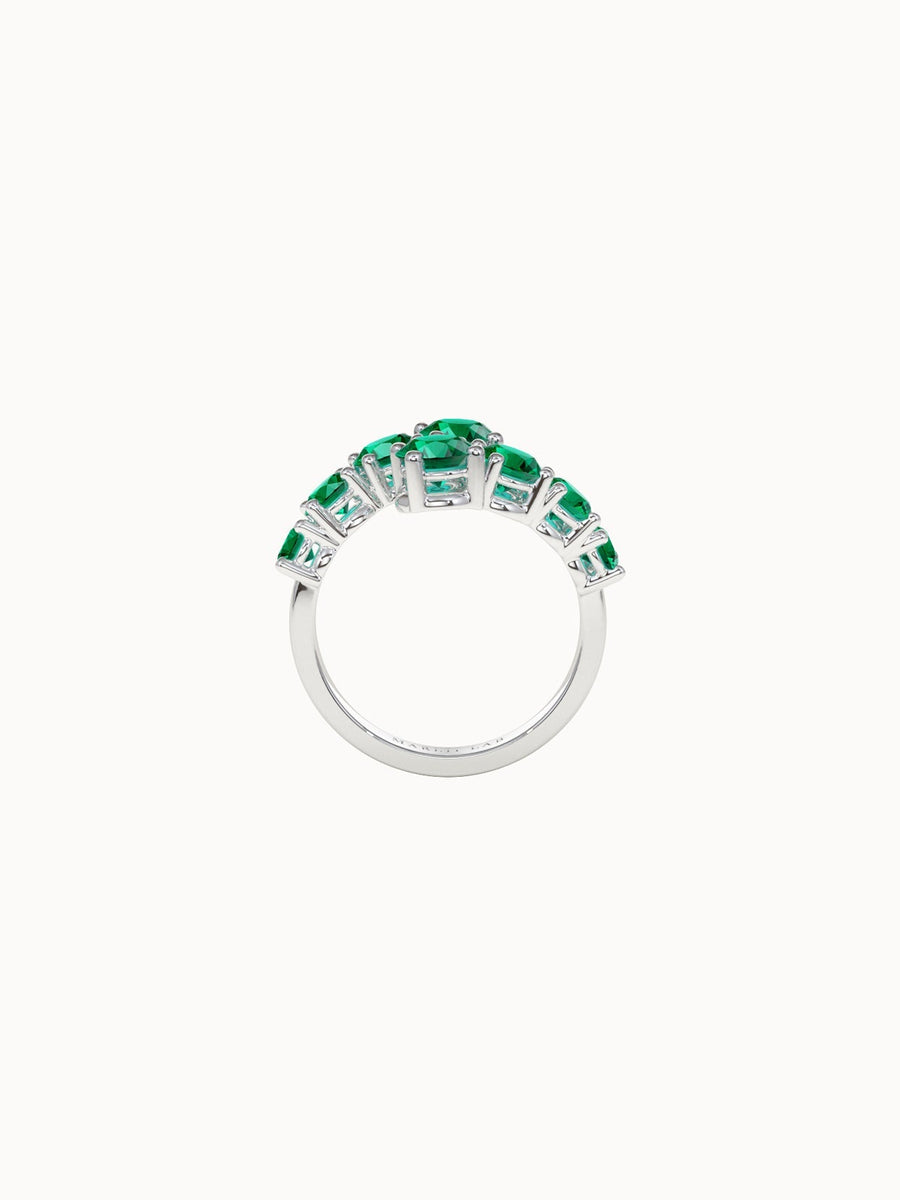 Emerald-Crossover-Engagement-Ring-White-Gold-MARLII-LAB