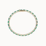 Emerald-Baguette-Cut-Tennis-Bracelet-Yellow-Gold-3x5-MARLII-LAB