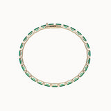 Emerald-Baguette-Cut-Tennis-Bracelet-Yellow-Gold-3x5-MARLII-LAB