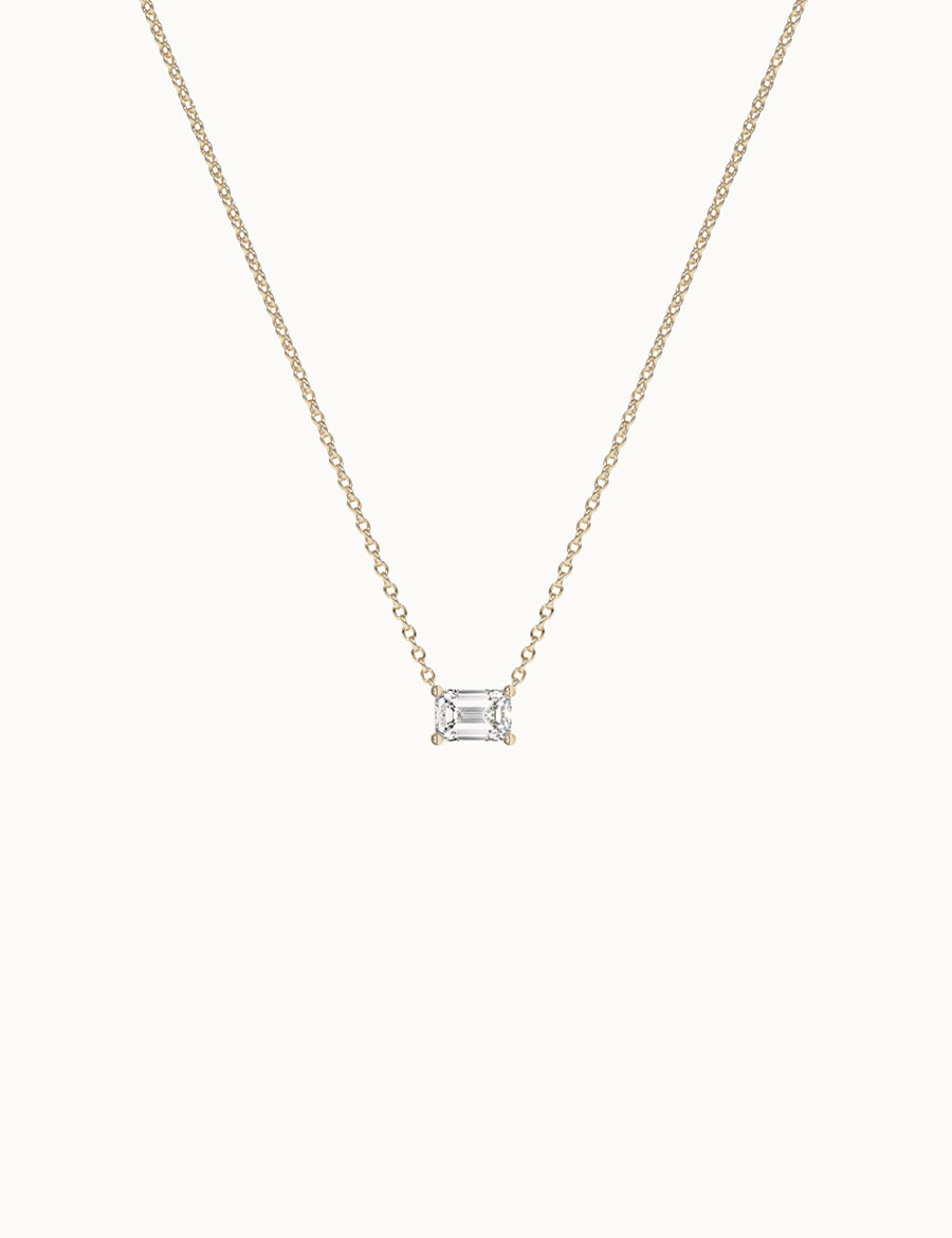 Emerald-Cut-Diamond-Pendant-Yellow-Gold-MARLII-LAB
