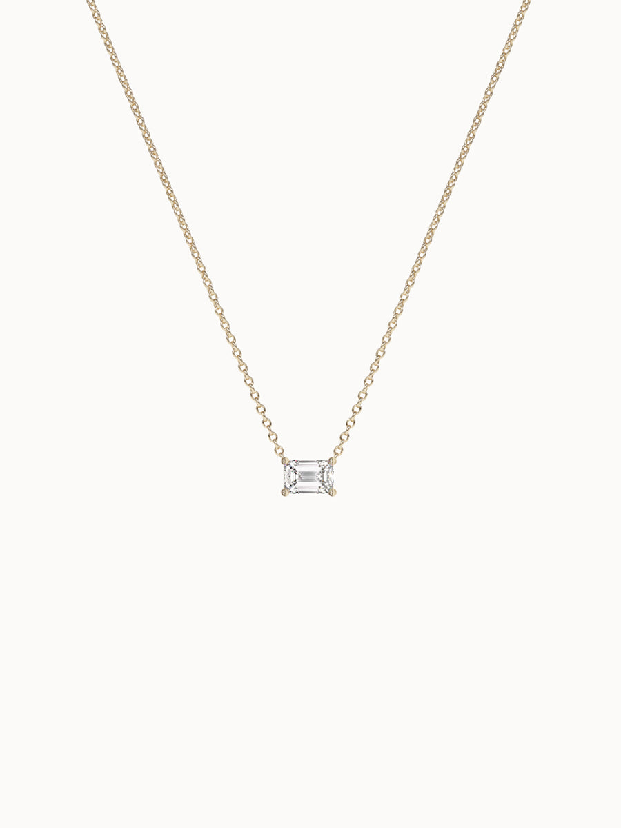 Emerald-Cut-Diamond-Pendant-Yellow-Gold-MARLII-LAB