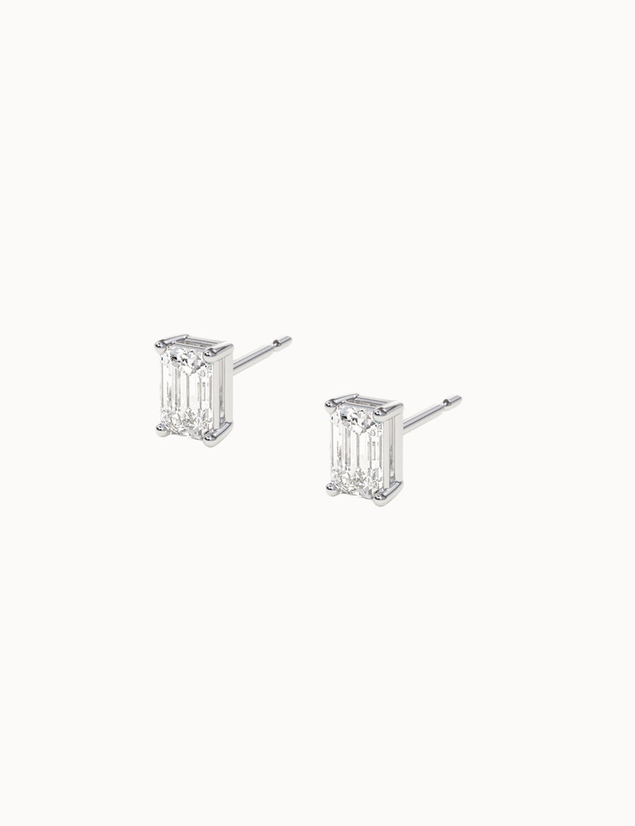 Emerald-Diamond-Studs-White-Gold-5.7x3.75mm-MARLII-LAB