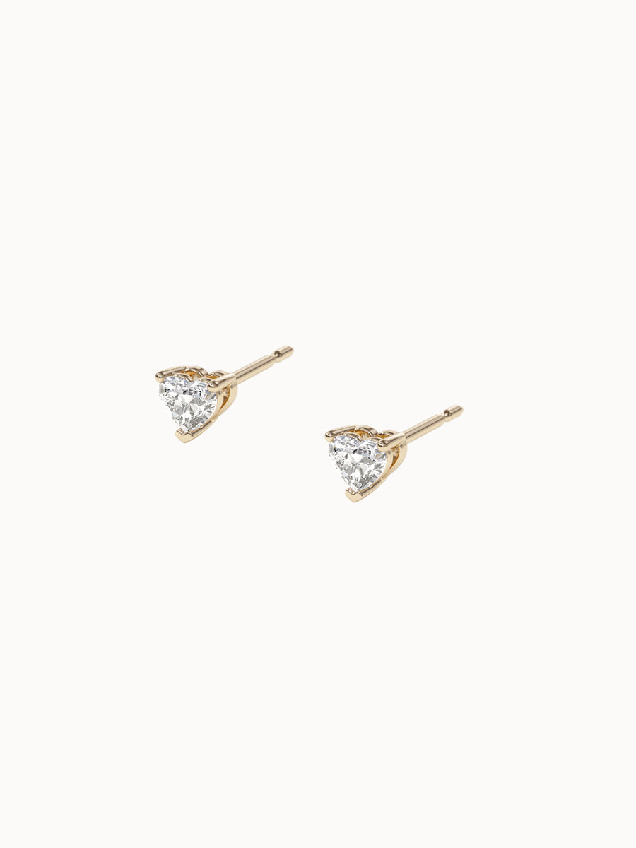 Heart-Diamond-Studs-Yellow-Gold-3.6x4.15mm-MARLII-LAB