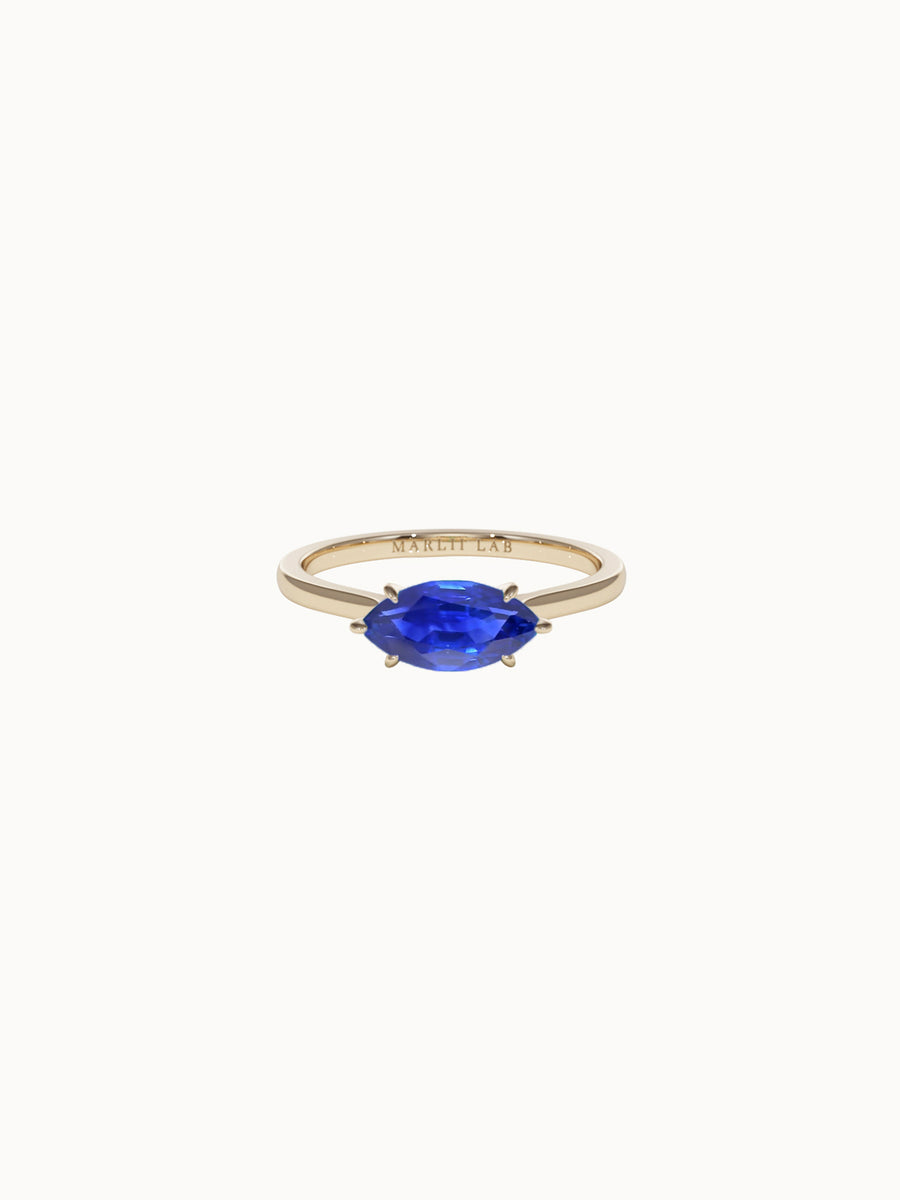 Horizontal-Marquise-Cut-Sapphire-Engagement-Ring-Yellow-Gold-MARLII-LAB