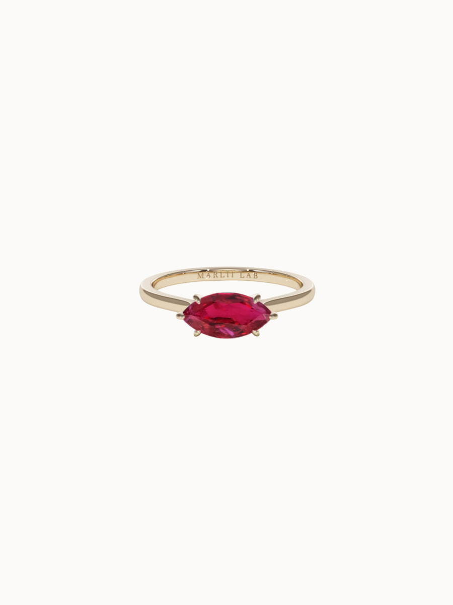 Horizontal-Marquise-Cut-Ruby-Engagement-Ring-Yellow-Gold-MARLII-LAB