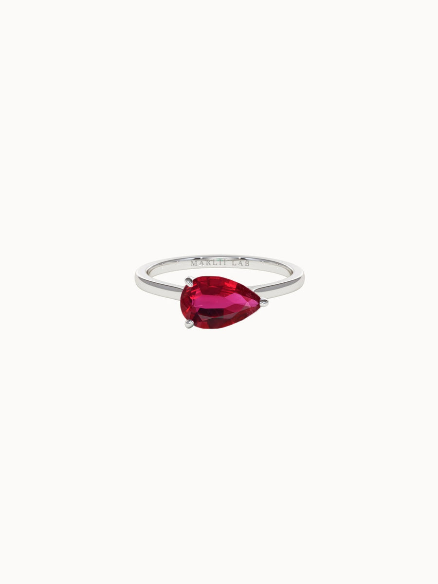 Horizontal-Pear-Cut-Ruby-Engagement-Ring-White-Gold-MARLII-LAB