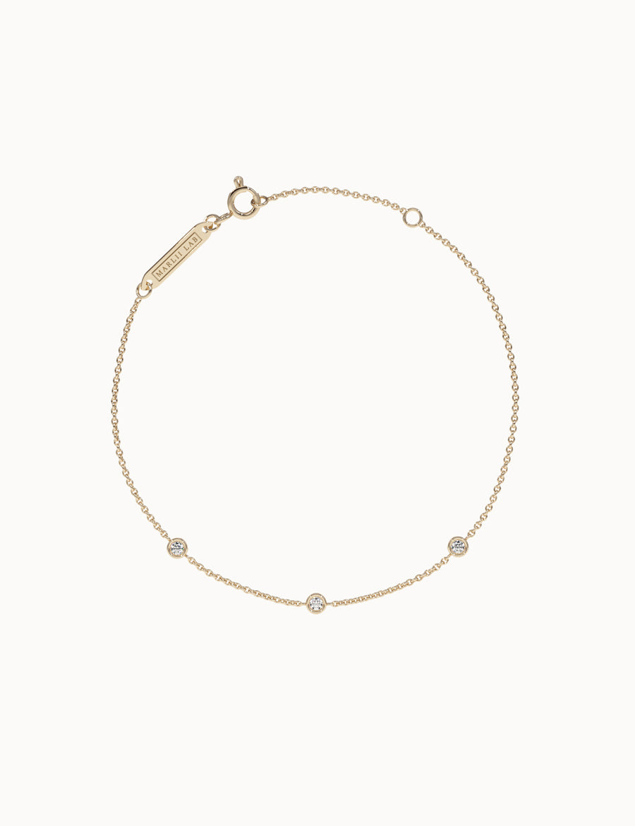 Iconic-Trio-Diamond-Bracelet-Yellow-Gold-MARLII-LAB