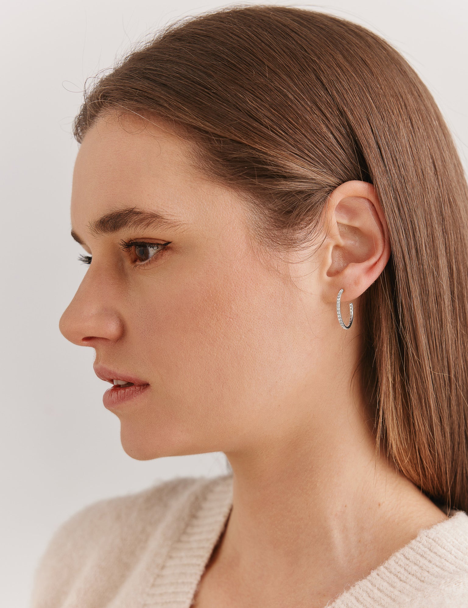 Diamond-Hoop-Earrings-White-Gold-MARLII-LAB