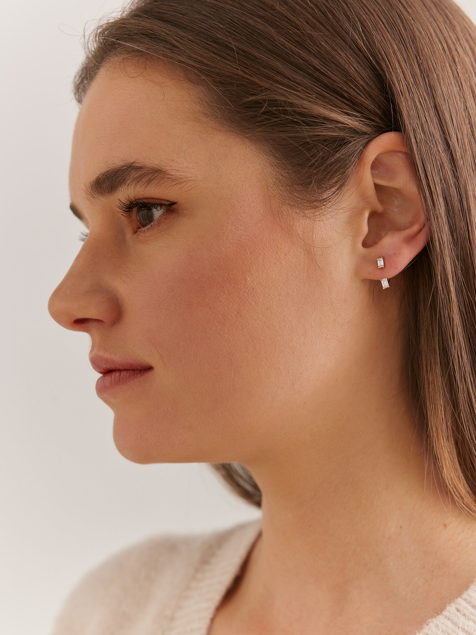 Emerald-Cut-Diamond-Ear-Jacket-Set-Yellow-Gold-MARLII-LAB