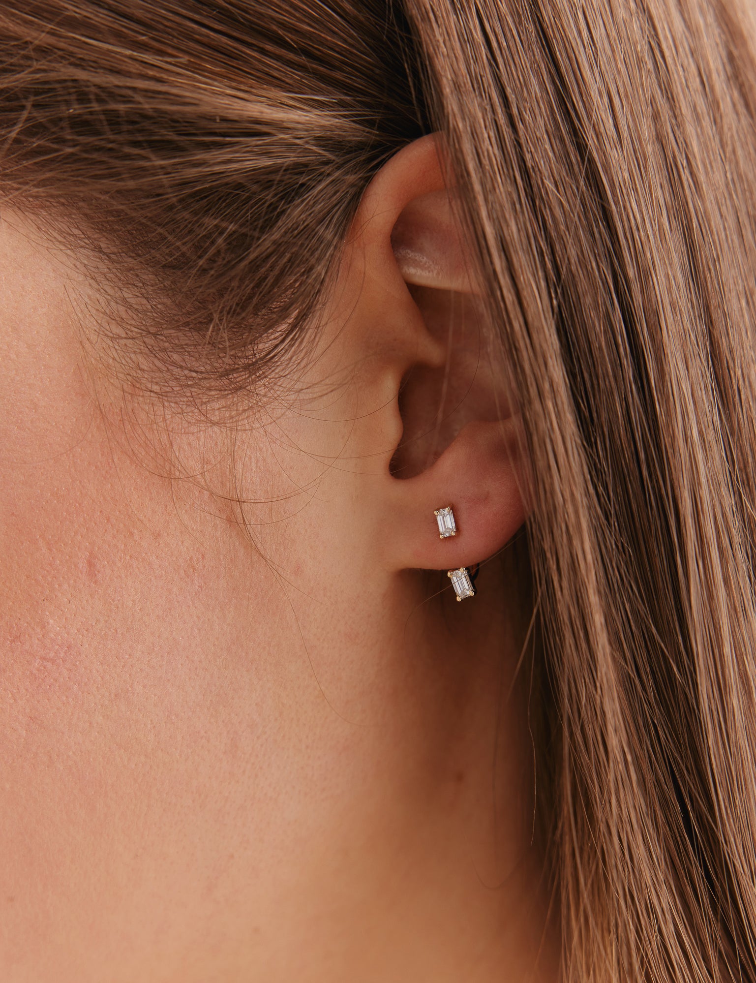 Emerald-Cut-Diamond-Ear-Jacket-Set-Yellow-Gold-MARLII-LAB