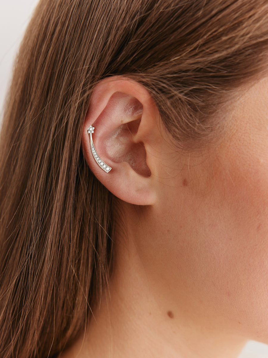 Shooting-Star-Ear-Climber-White-Gold-MARLII-LAB
