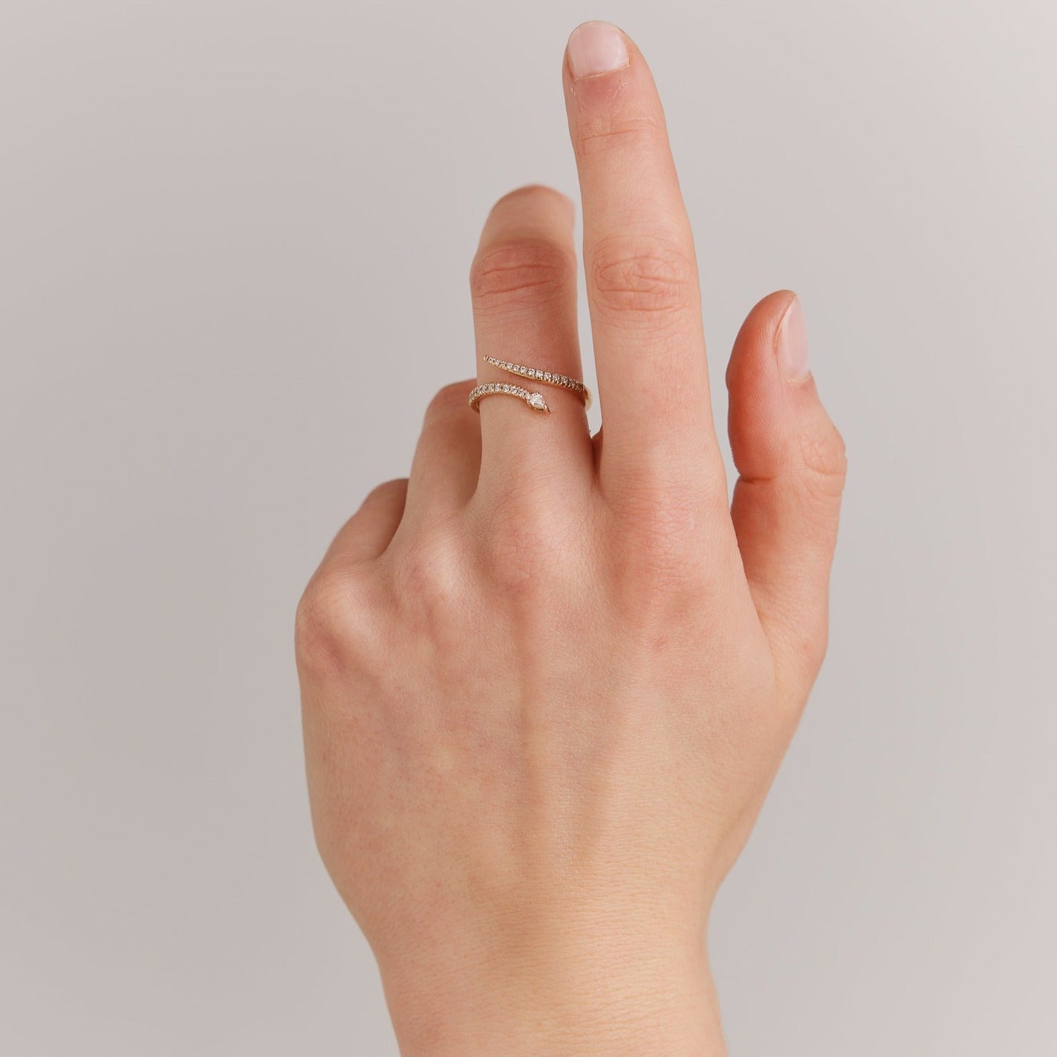 Pavé-Diamond-Snake-Ring-Yellow-Gold-MARLII-LAB