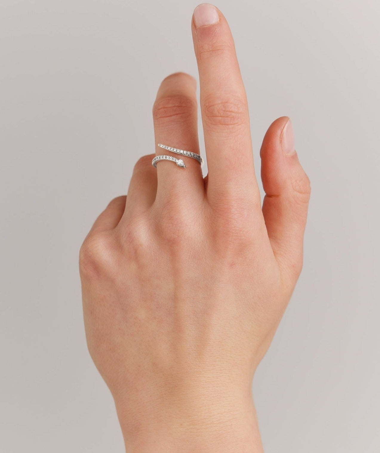Pavé-Diamond-Snake-Ring-White-Gold-MARLII-LAB