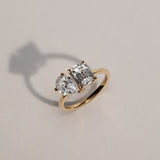 Unity Pear & Emerald Engagement Ring