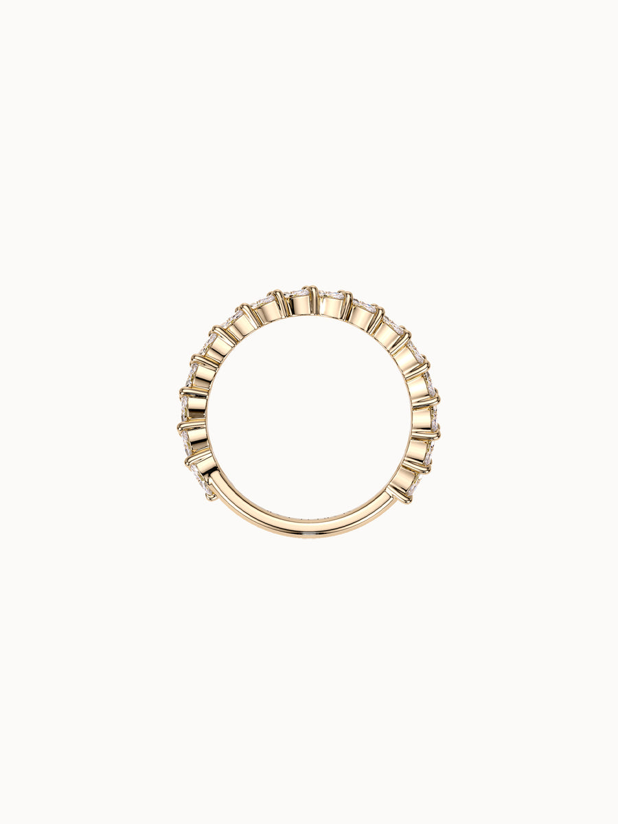 Diagonal Marquise Band Petite in 18K yellow gold, shown in profile