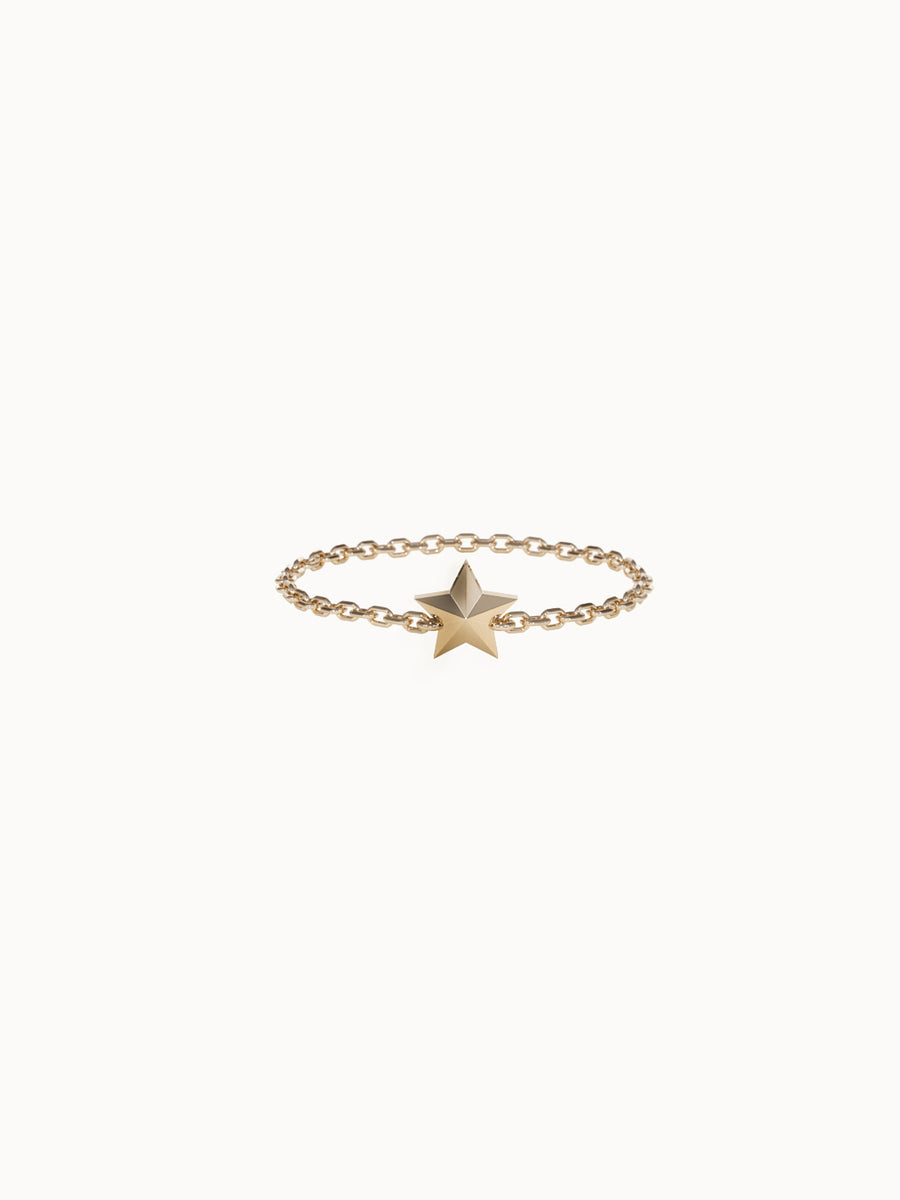 Solid-Gold-Star-Chain-Ring-Yellow-Gold-MARLII-LAB