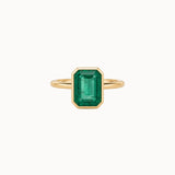 Emerald in Bezel with Marlii Cutaway