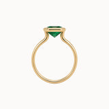 Emerald in Bezel with Marlii Cutaway