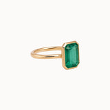 Emerald in Bezel with Marlii Cutaway
