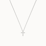 Diamond-Cross-Necklace-White-Gold-MARLII-LAB