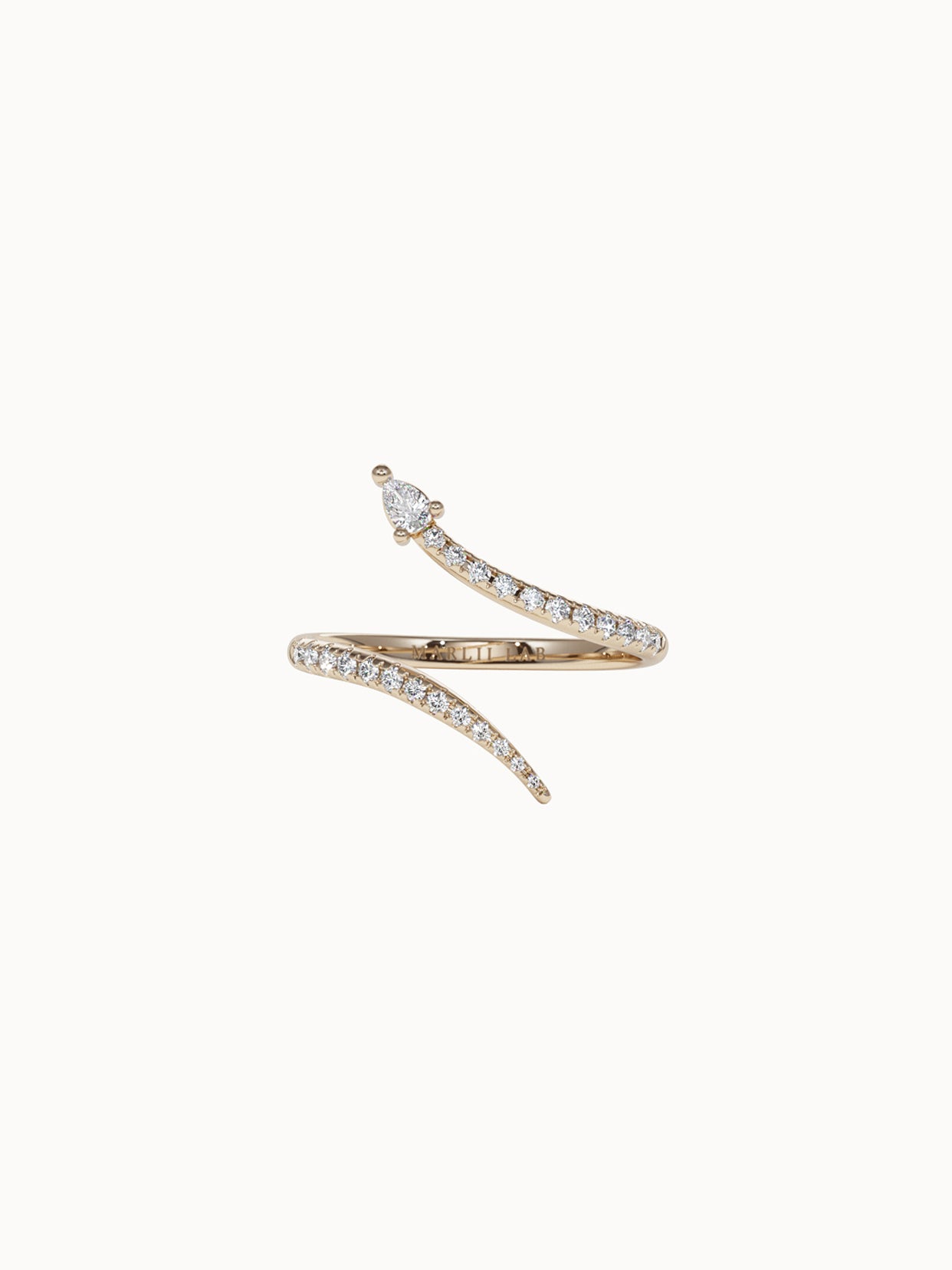 Pavé-Diamond-Snake-Ring-Yellow-Gold-MARLII-LAB