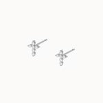 Cross-Diamond-Studs-White-Gold-MARLII-LAB
